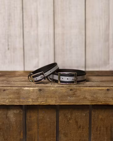 Ställbart reflexhalsband i BioThane®