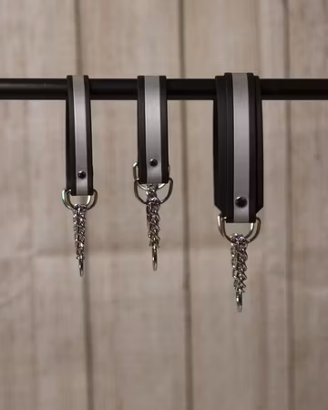 Reflexhalsband, halvstryp med kedja, i BioThane®