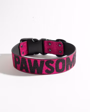 BioThane halsband fast – glittrigt PAWSOME