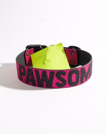 BioThane halsband fast – glittrigt PAWSOME