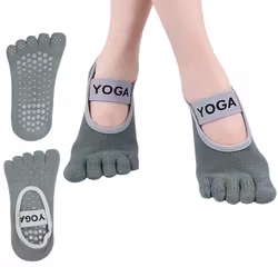 Liukastumista estävät varvassukat YOGA, VIHREÄ