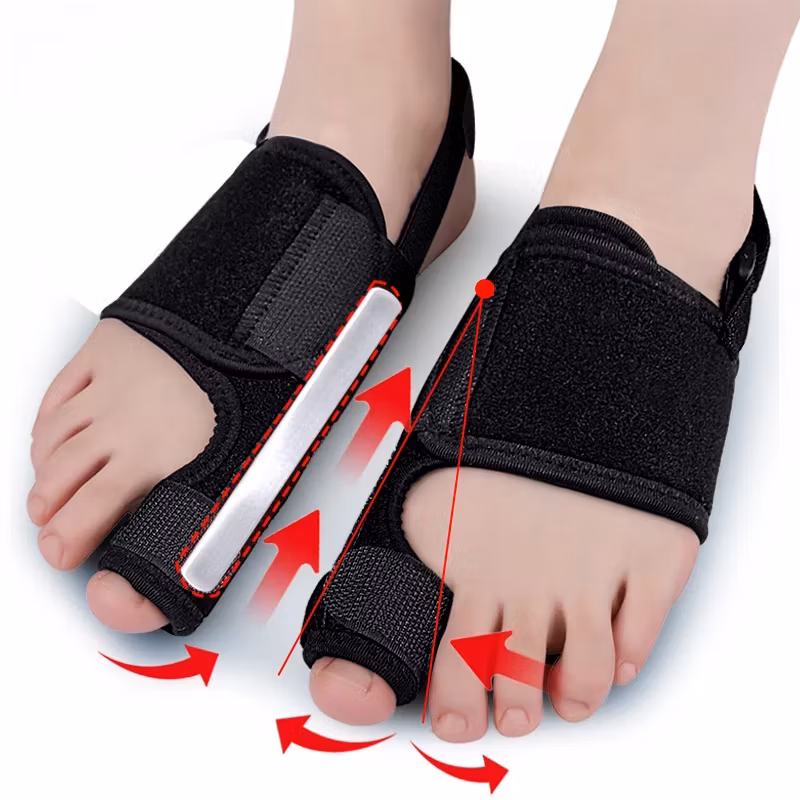 Hallux valgus korjaustuki säädettävällä hihnalla 1kpl