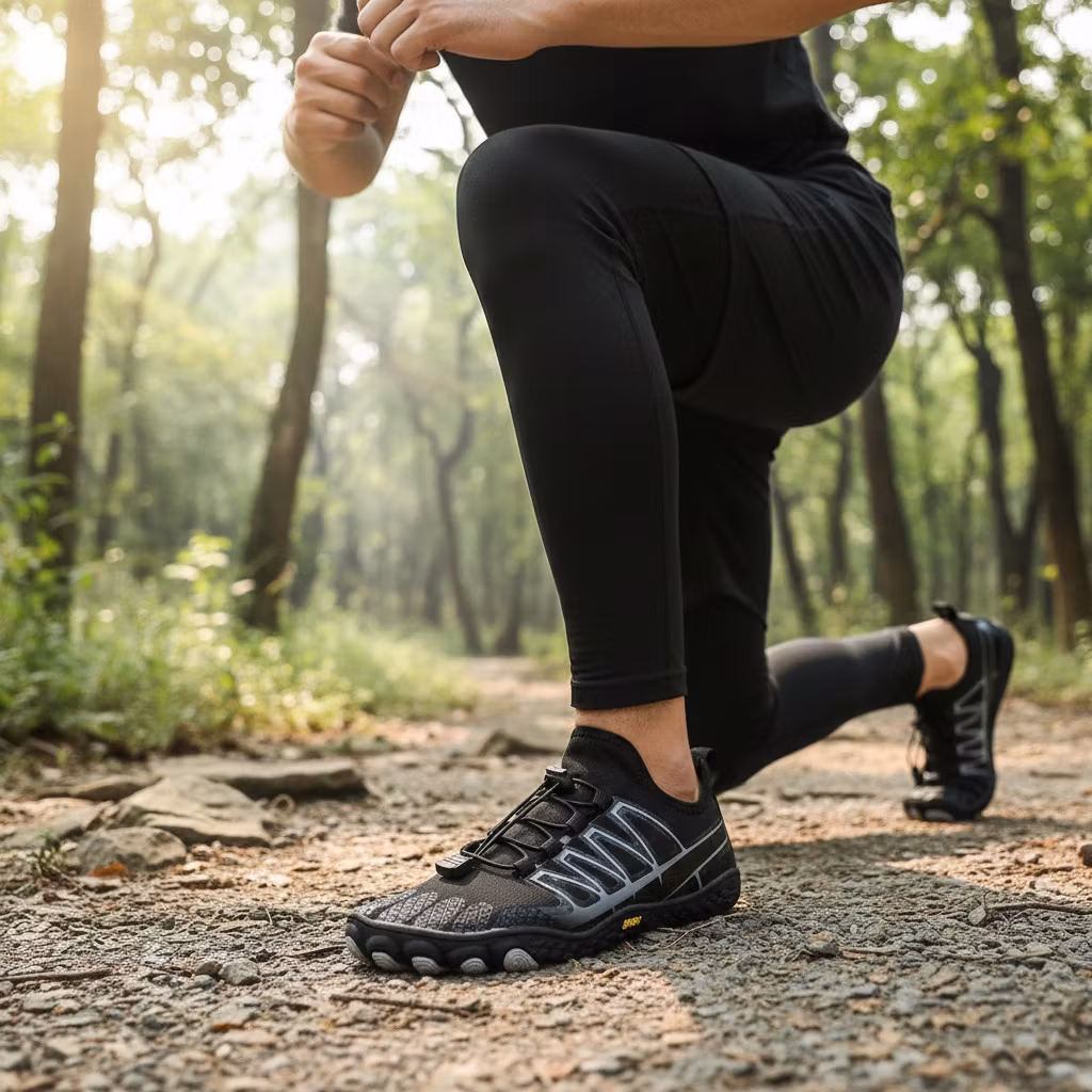 Paljasjalkakengät Sport MUSTA