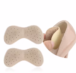 Kantapään insertit, siiven muotoinen, kantapäänsuoja, nahka, beige 1 pari