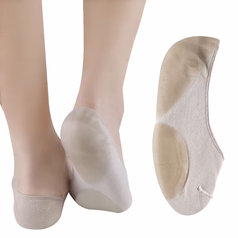 Matalat sukat, geeli kantapäässä ja etujalassa BEIGE