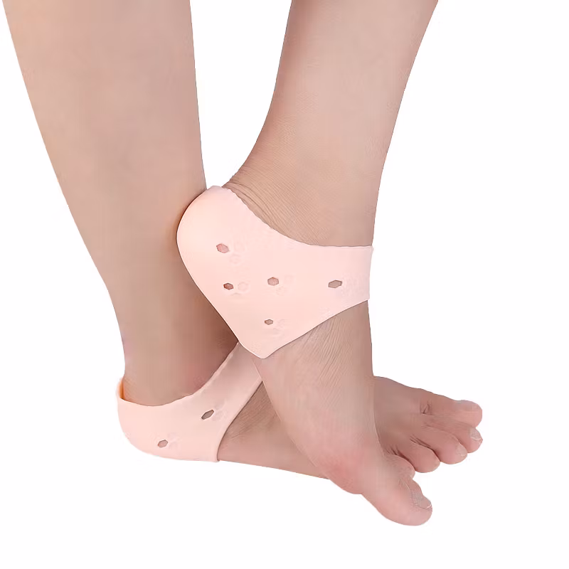 Kantapään suojaus silikonimuotti, tuuletusaukot PINKKI 1pari