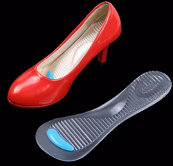 Korkea kantapää kengän insertit, kantapää & etujalkapehmuste, kaarituki, geeliä