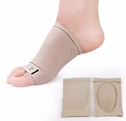 Pehmeä sukka, jossa on geelimäinen kaarituki, BEIGE