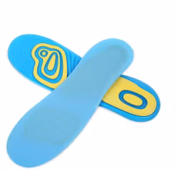 Pohjalliset, erittäin joustava, iskunvaimennus kantapäässä ja etujalassa, geeliä