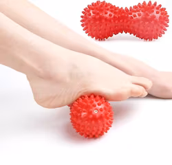 Jalkahieronta piikkipallorulla