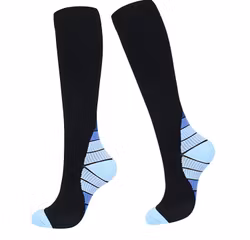 Tukisukat Vital, luokka 1, 15-21mmHg, MUSTA / SININEN