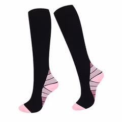 Tukisukat Vital, luokka 1, 15-21mmHg MUSTA / PINKKI