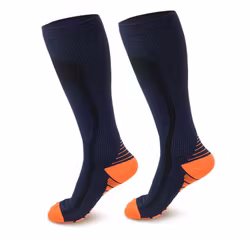 Tukisukat Aktiivinen luokka 1, 15-21mmHg, SININEN / ORANSSI