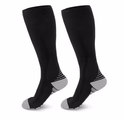 Tukisukat Aktiivinen luokka 1, 15-21mmHg, MUSTA / HARMAA