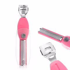 Jalkakirves ja jalkaraspeli 2-in-1 pinkki