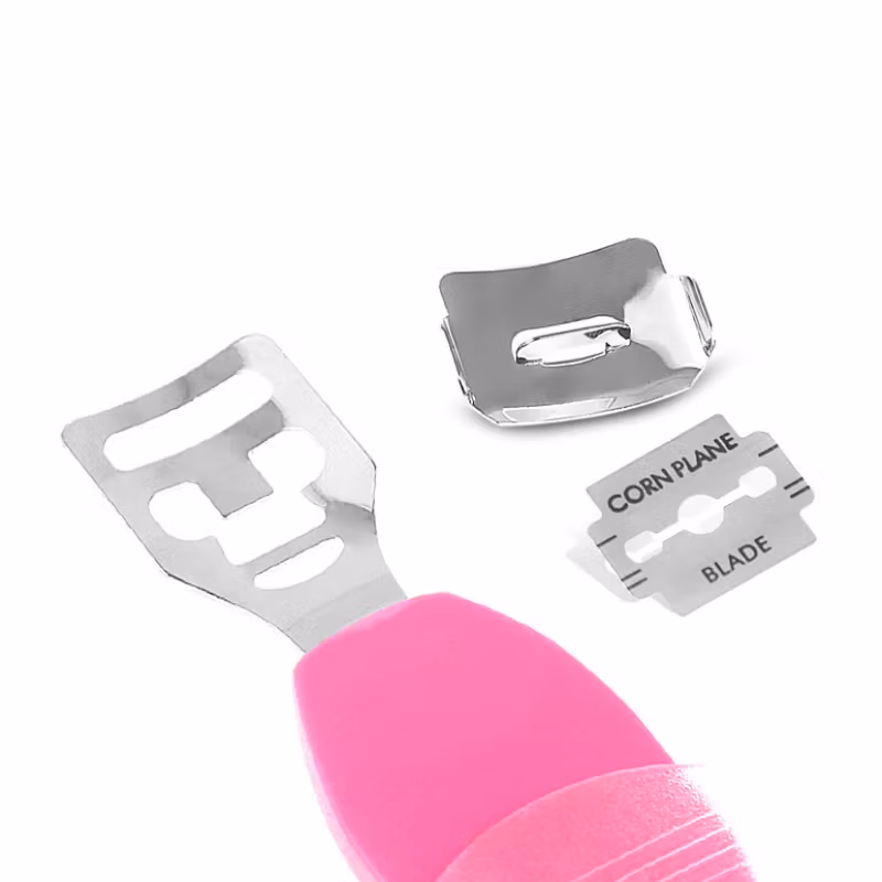 Jalkakirves ja jalkaraspeli 2-in-1 pinkki
