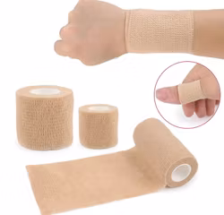 Korkean elastinen sideteippi, kuitukangas, BEIGE 4.5m