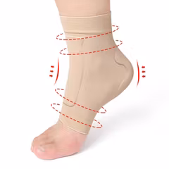 Pehmeät sukat, geelisuojaus kantapäässä ja jalkaterän yläosassa, BEIGE