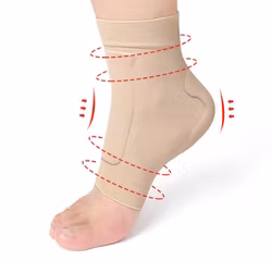 Pehmeät sukat, geelisuojaus kantapäässä ja jalkaterän yläosassa, BEIGE