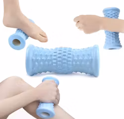 Vaahtohierontarulla, jalat ja vartalo