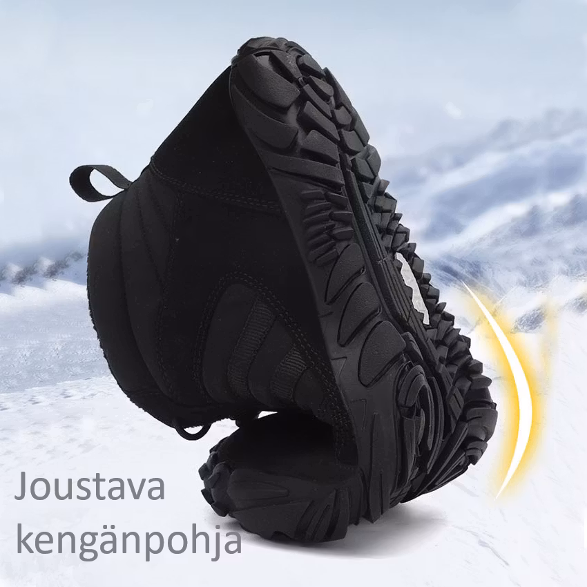 Paljasjalkakengät vettähylkivä, vuorattu MUSTA