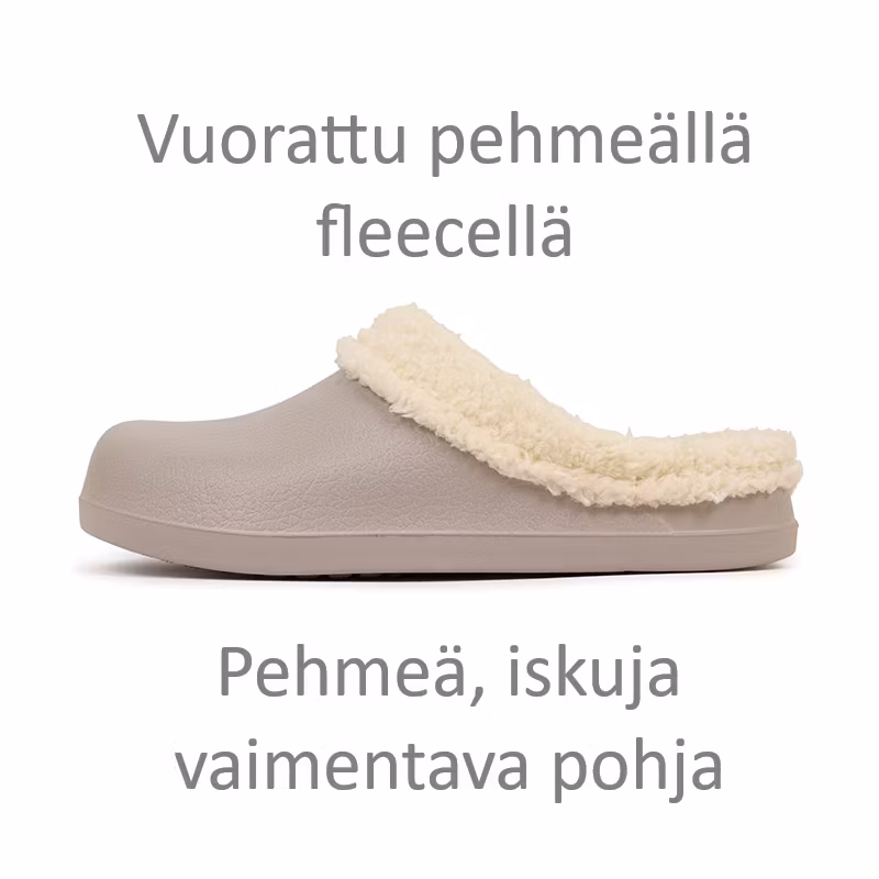 Premium vuoratut pehmeät tossut HARMAA