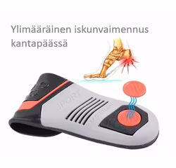 Pohjalliset Ultra Sport, vakauttaminen, iskunvaimennus, helpotus