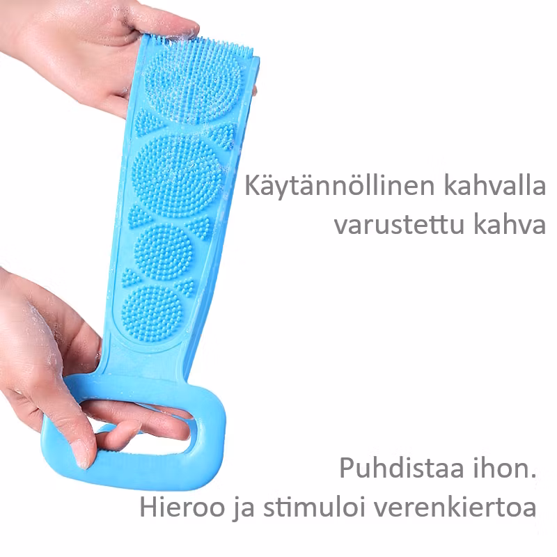 Jalkojen, selän ja vartalon kuorinta, kaksipuolinen