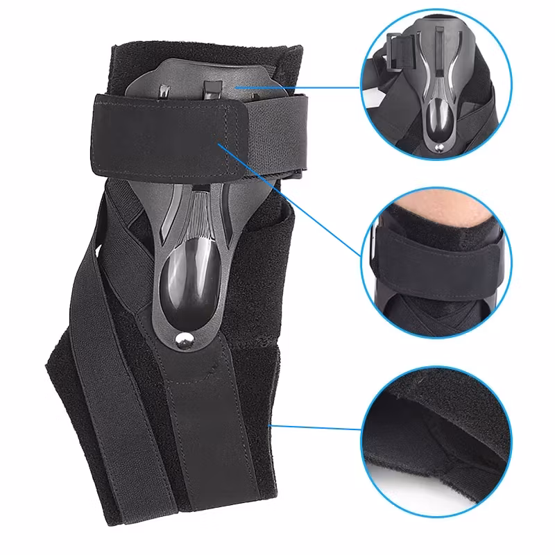 Nilkkasuoja vakauttava, ergonomiset kiskot, säädettävä