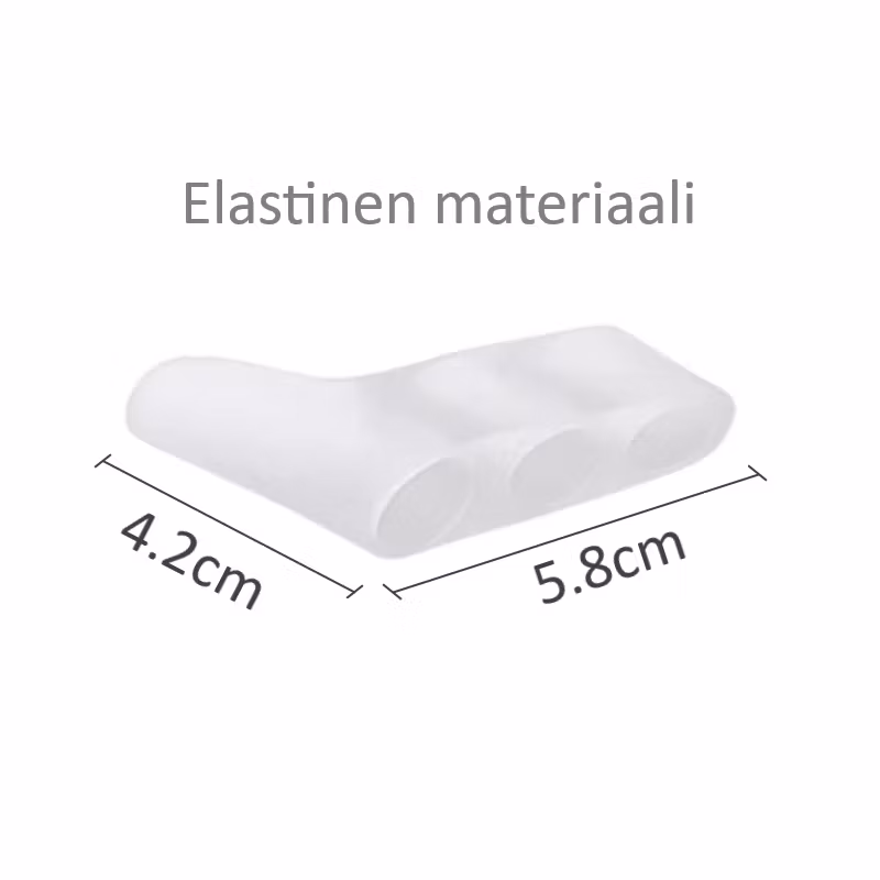 Varpaiden erotin 3 varpaalle nilkkasuojalla 2kpl