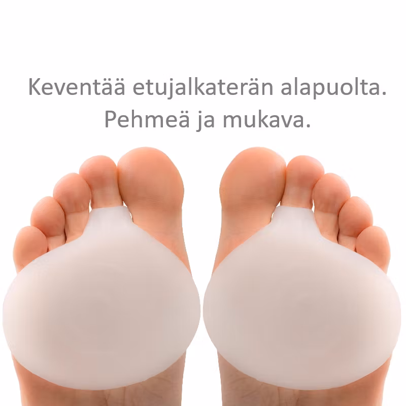 Etujalkaterän suoja, pehmeä silikoni 2kpl