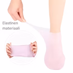 Pehmentävät, kosteuttavat, hoitavat geelisukat, PINKKI