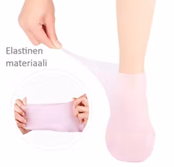 Pehmentävät, kosteuttavat, hoitavat geelisukat, PINKKI