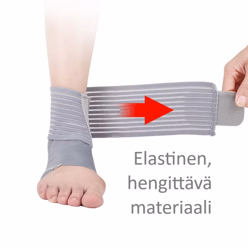 Nilkkasuoja hihnalla, elastinen HARMAA