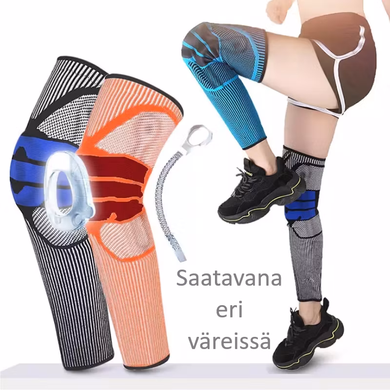 Polvisuoja jousella, pitkä MUSTA / SININEN