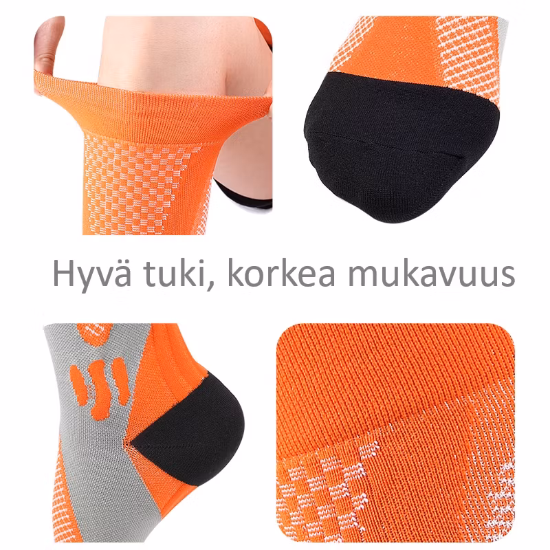 Tukisukat Sport, luokka 1, 15-21mmHg, ORANSSI
