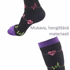 Tukisukat lääketieteellinen motiivi, luokka 1, 15-21mmHg