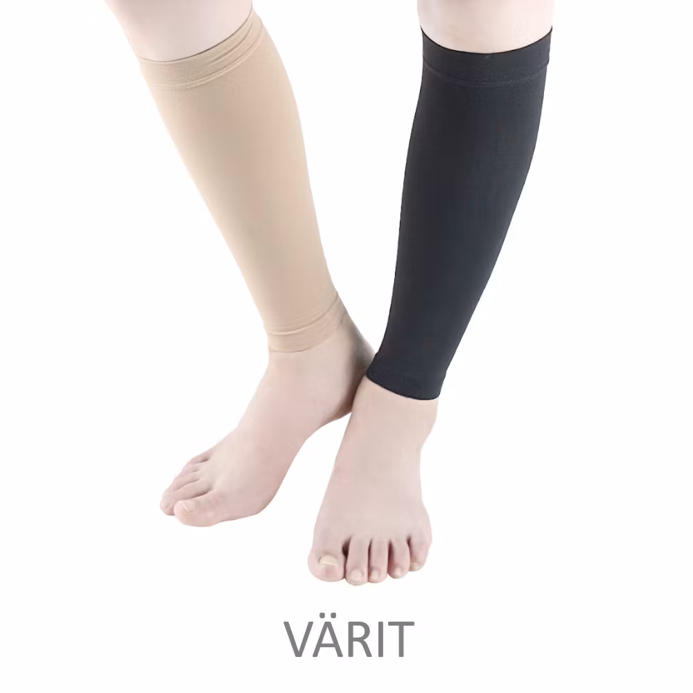 Tukisukat, vasikka, pehmeät, erittäin joustavat, luokka 2, 23-32mmHg MUSTAA