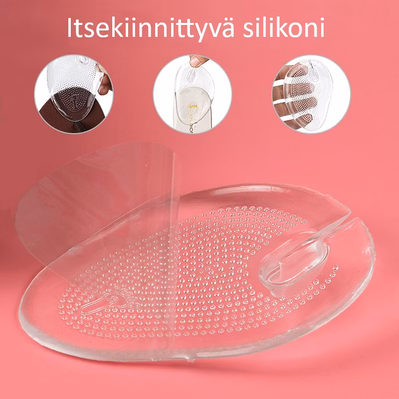 Päkiäpohjalliset, flip-floppi itseliimautuva silikoni 2kpl