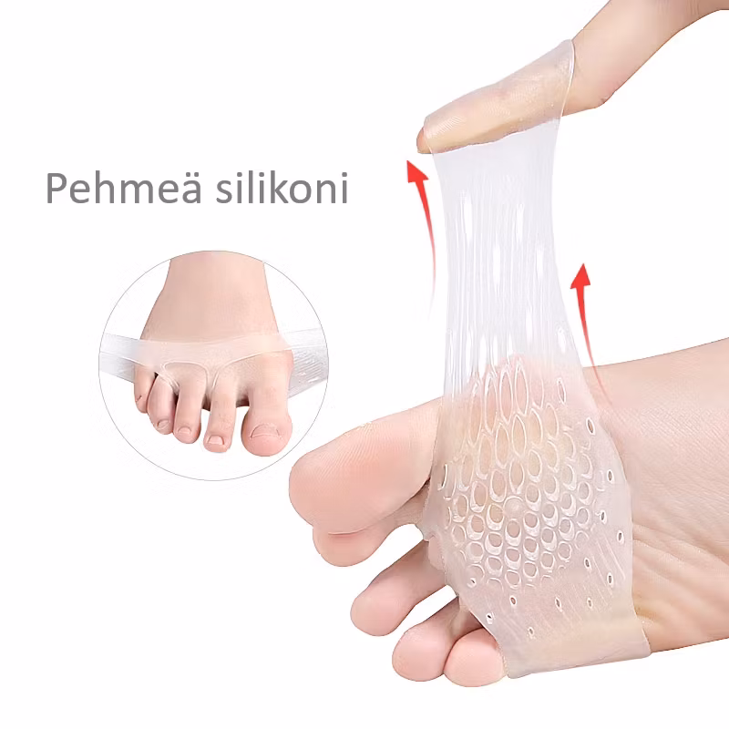 Etujalkaterän suojaus pehmeä silikoni 2kpl