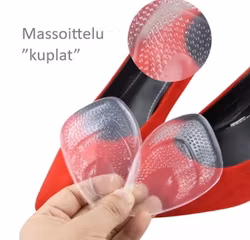 Päkiäpohjalliset, itsekiinnittyvä silikoni 2kpl