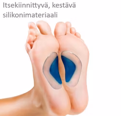Pohjalliset, geelityyny kaarituen kanssa, itseliimautuva 2kpl