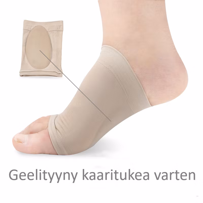 Pehmeä sukka, jossa on geelimäinen kaarituki, BEIGE