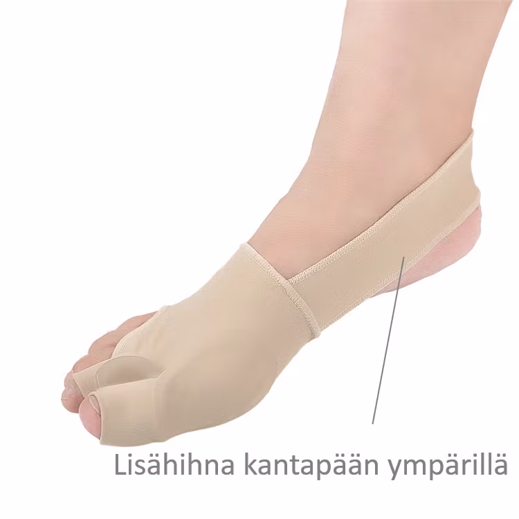 Vaivaisenluu korjaava isovarpaan tuki & varpaiden erotin, pehmeä tekstiili 2kpl