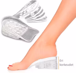 Kantapään pohjalliset lisäpituutta varten max. 3cm 5 stägiä, 1pari