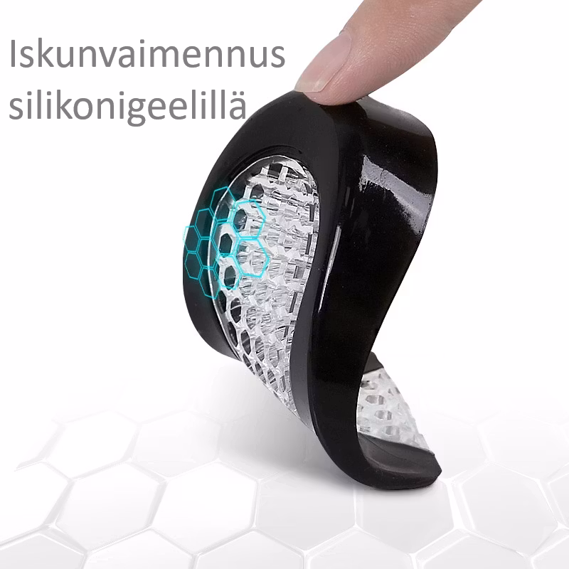 Kantapään pohjalliset Luupiikki, iskunvaimennus u-muotoinen 2kpl