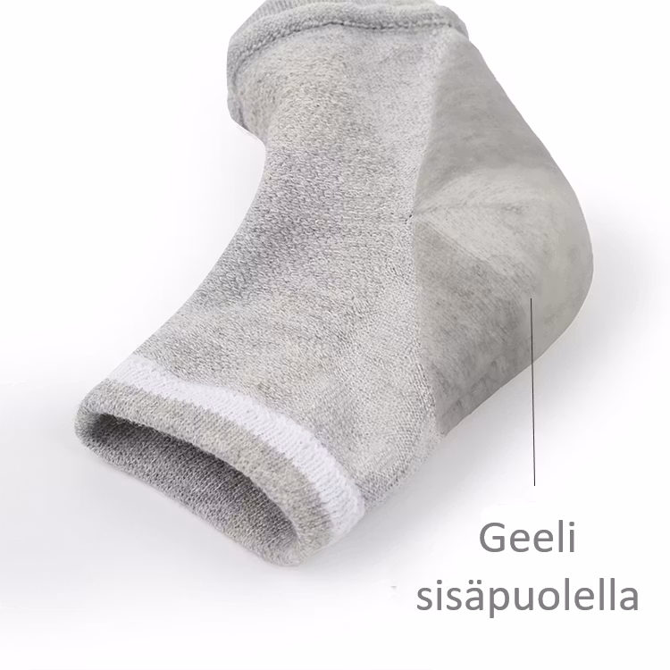 Sukat, kantapäägeeli, kantapään kannattelu, avoin varvas, HARMAA