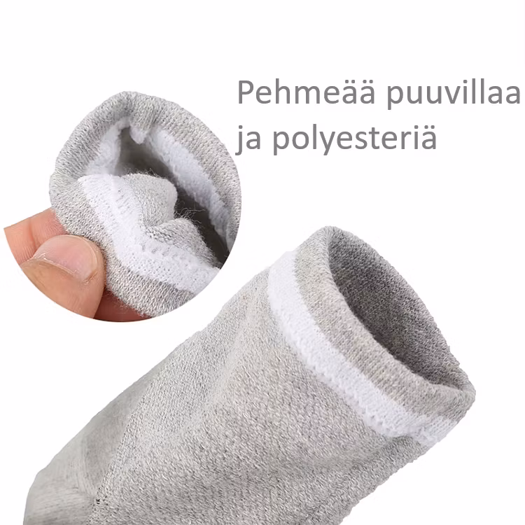 Sukat, kantapäägeeli, kantapään kannattelu, avoin varvas, HARMAA
