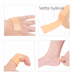 Teippi rullalla kengän hankausta vastaan, vettähylkivä, pehmeä vaahtomuovimateriaali