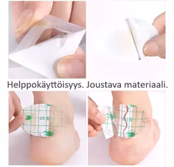 Rakkulalaastarit, ohuet, läpinäkyvät, hydrokolloidisidoksella 6kpl